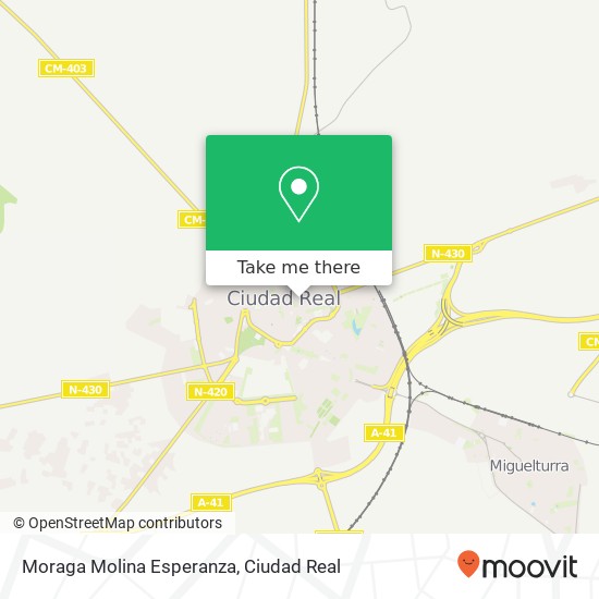 Moraga Molina Esperanza map