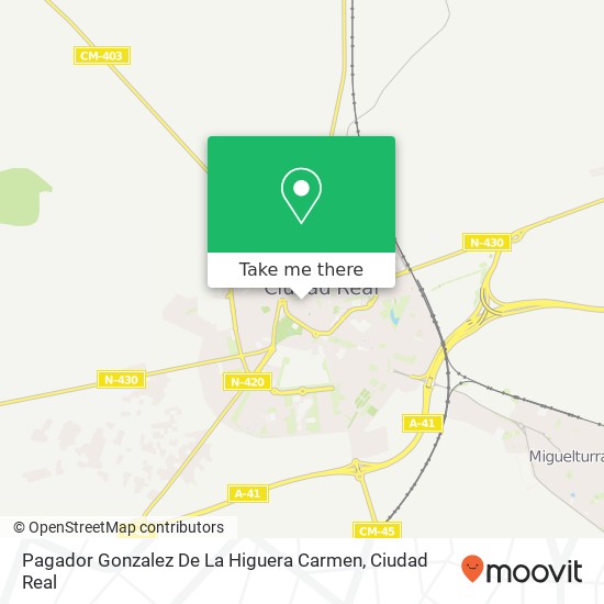 Pagador Gonzalez De La Higuera Carmen map