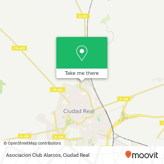 mapa Asociacion Club Alarcos