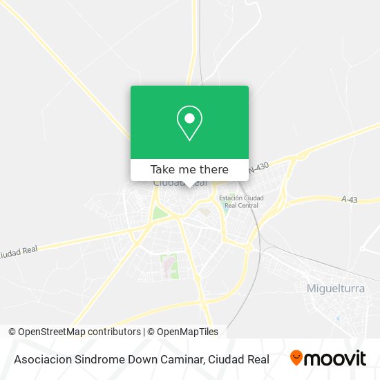 Asociacion Sindrome Down Caminar map