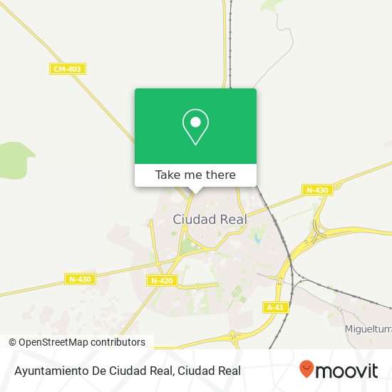 mapa Ayuntamiento De Ciudad Real