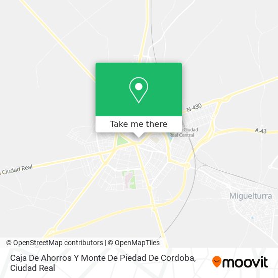 Caja De Ahorros Y Monte De Piedad De Cordoba map