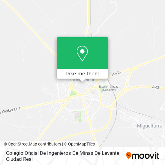 Colegio Oficial De Ingenieros De Minas De Levante map