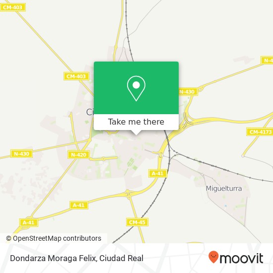 Dondarza Moraga Felix map