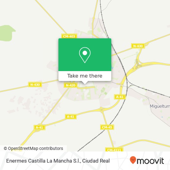 Enermes Castilla La Mancha S.l. map