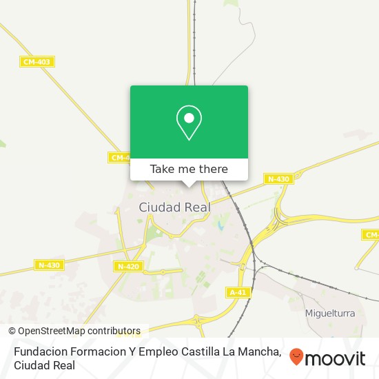 Fundacion Formacion Y Empleo Castilla La Mancha map