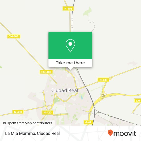 mapa La Mia Mamma, Calle Severo Ochoa 13005 Ciudad Real