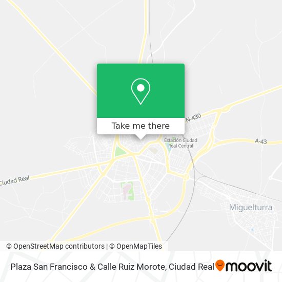 Plaza San Francisco & Calle Ruiz Morote map
