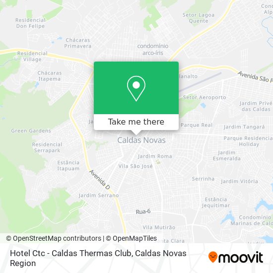 Mapa Hotel Ctc - Caldas Thermas Club