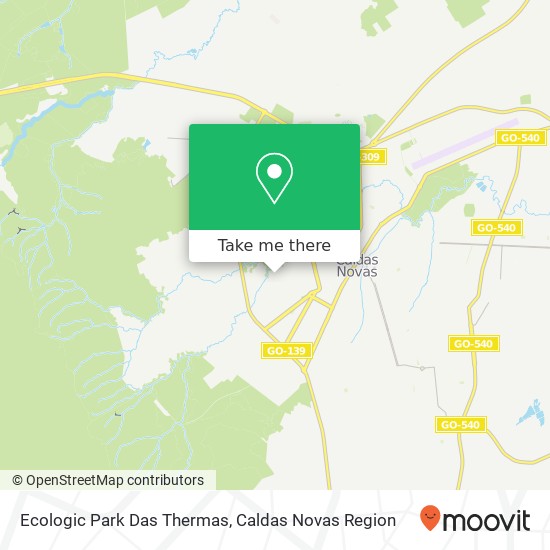 Mapa Ecologic Park Das Thermas