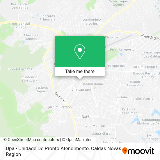 Upa - Unidade De Pronto Atendimento map