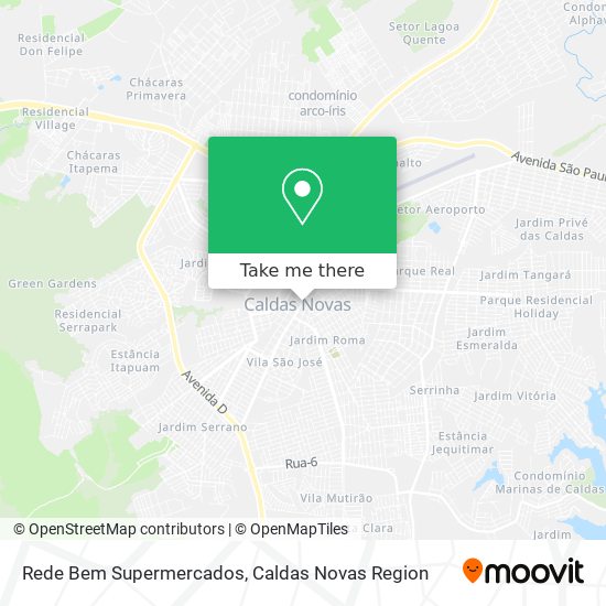 Rede Bem Supermercados map