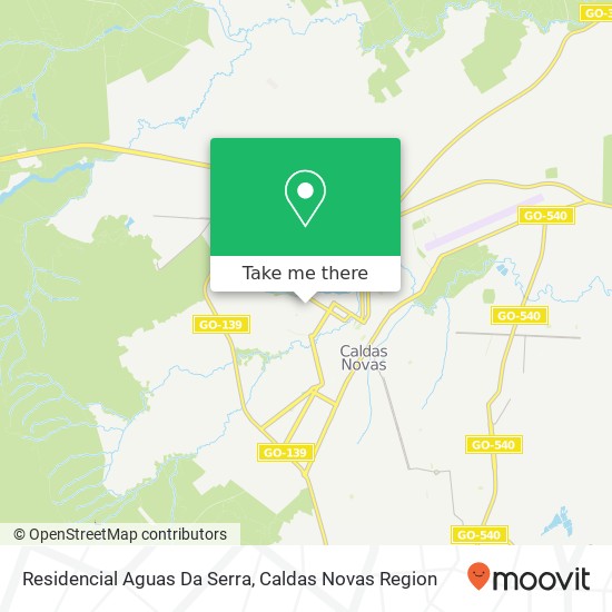 Residencial Aguas Da Serra map