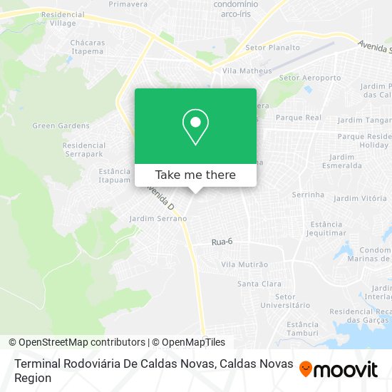 Mapa Terminal Rodoviária De Caldas Novas