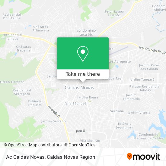 Mapa Ac Caldas Novas