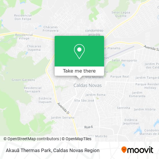 Akauã Thermas Park map
