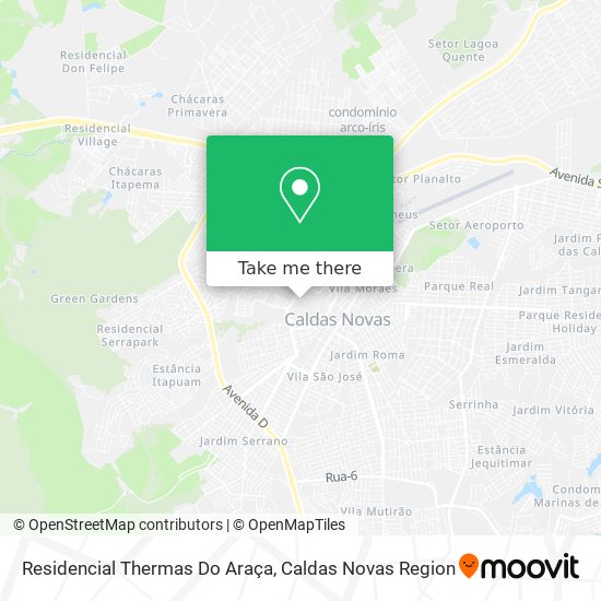 Mapa Residencial Thermas Do Araça