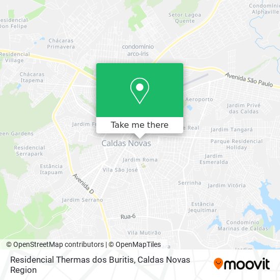 Mapa Residencial Thermas dos Buritis