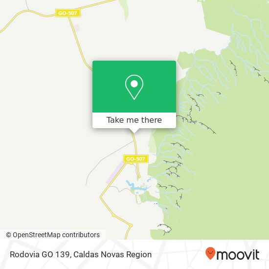 Rodovia GO 139 map