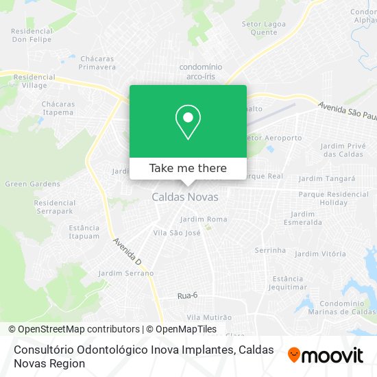 Mapa Consultório Odontológico Inova Implantes