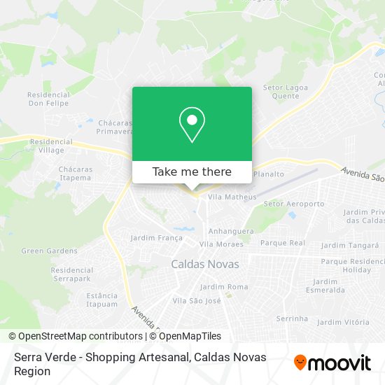 Mapa Serra Verde - Shopping Artesanal