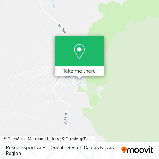 Pesca Esportiva Rio Quente Resort map