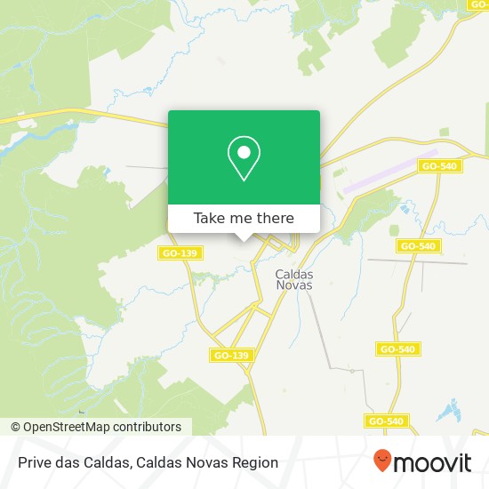 Mapa Prive das Caldas