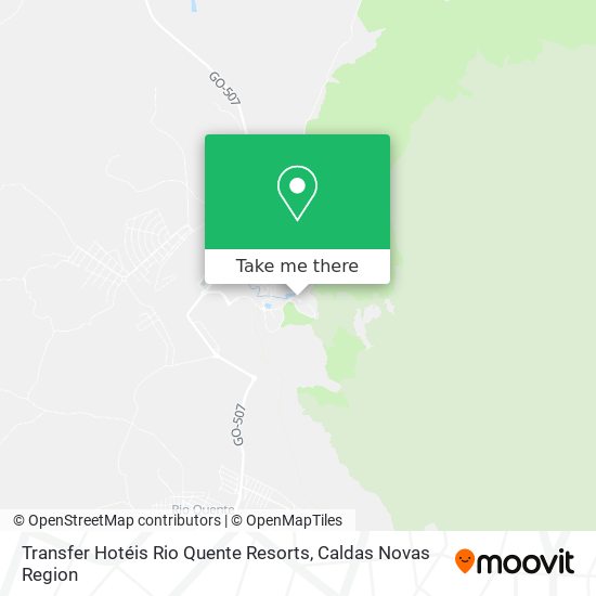 Transfer Hotéis Rio Quente Resorts map