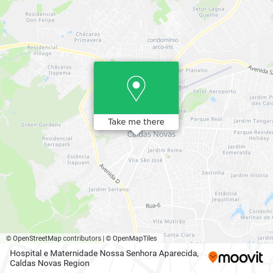 Mapa Hospital e Maternidade Nossa Senhora Aparecida