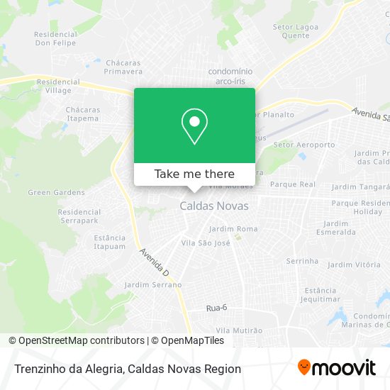 Trenzinho da Alegria map