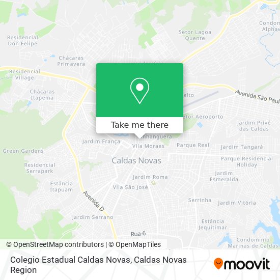 Colegio Estadual Caldas Novas map