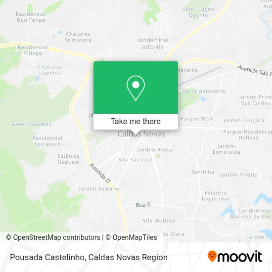 Pousada Castelinho map