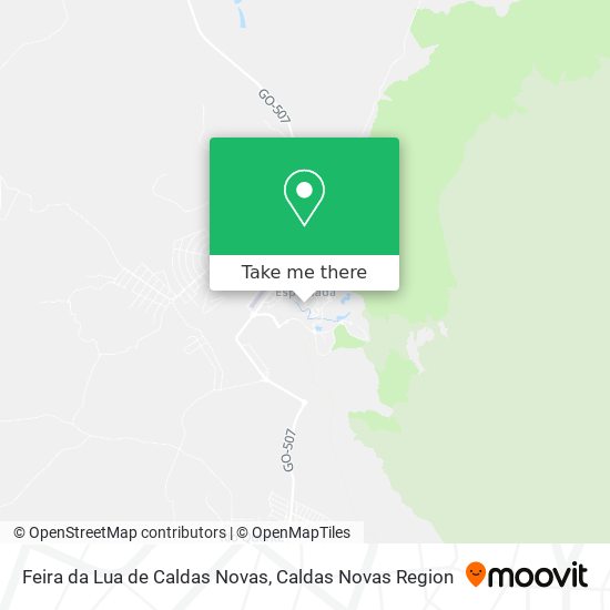 Mapa Feira da Lua de Caldas  Novas