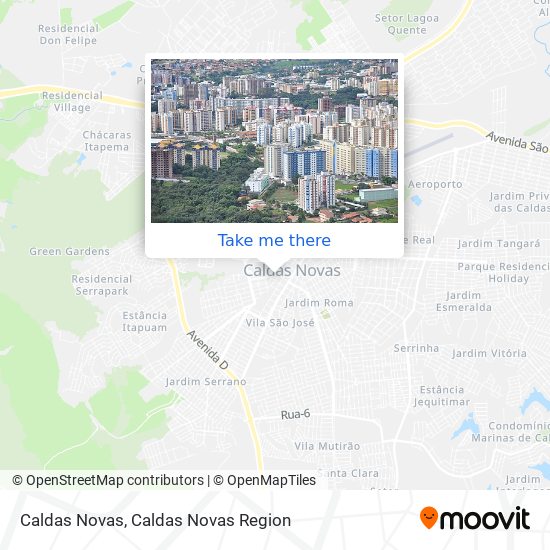 Caldas Novas map