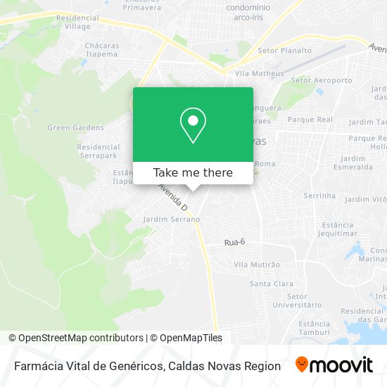 Farmácia Vital de Genéricos map