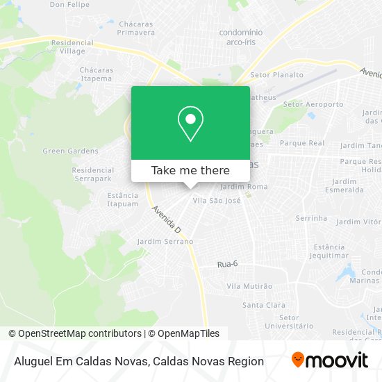 Aluguel Em Caldas Novas map