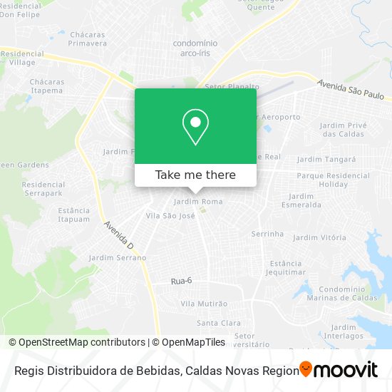 Regis Distribuidora de Bebidas map
