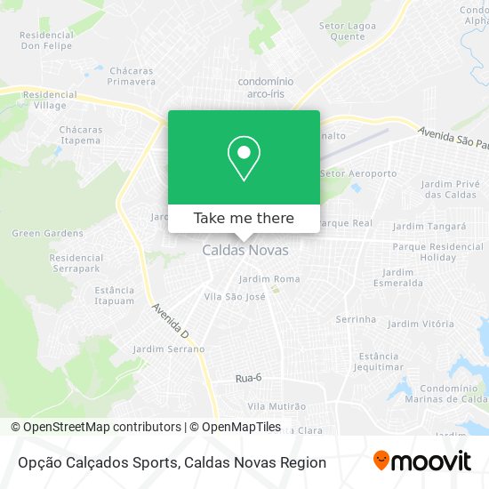 Opção Calçados Sports map