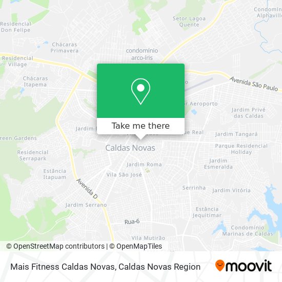 Mapa Mais Fitness Caldas Novas