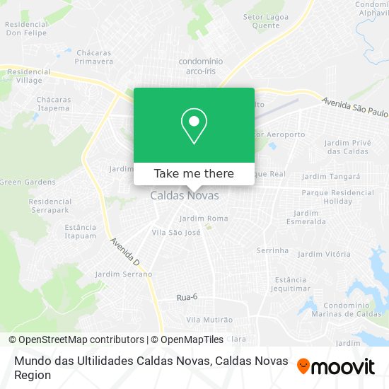 Mundo das Ultilidades Caldas Novas map