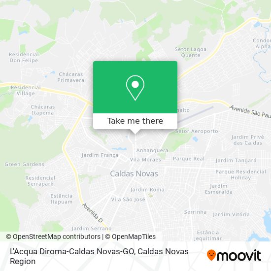 L'Acqua Diroma-Caldas Novas-GO map