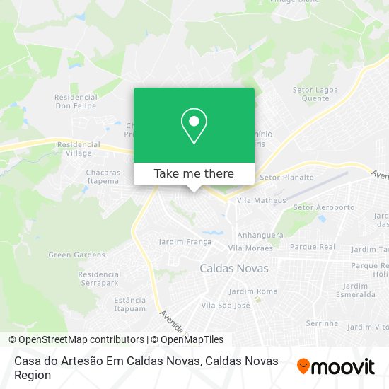 Casa do Artesão Em Caldas Novas map