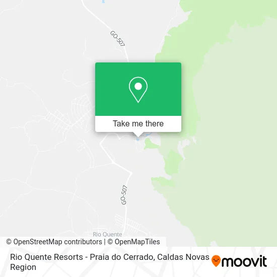 Rio Quente Resorts - Praia do Cerrado map