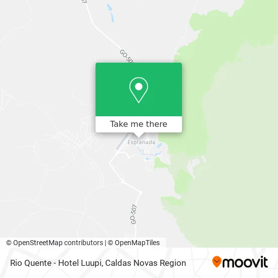 Rio Quente - Hotel Luupi map