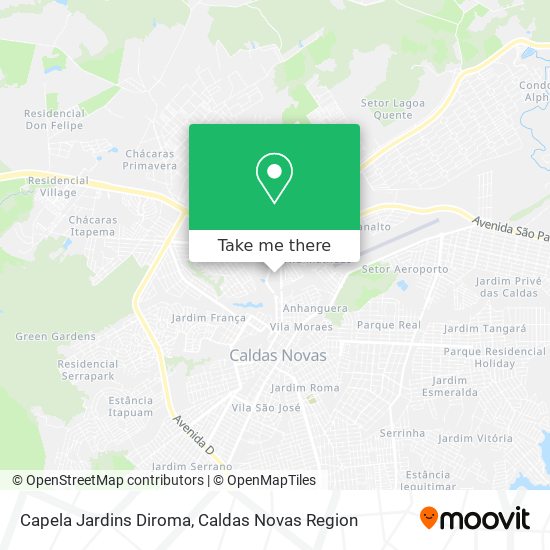 Capela Jardins Diroma map