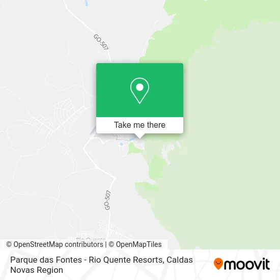 Parque das Fontes - Rio Quente Resorts map