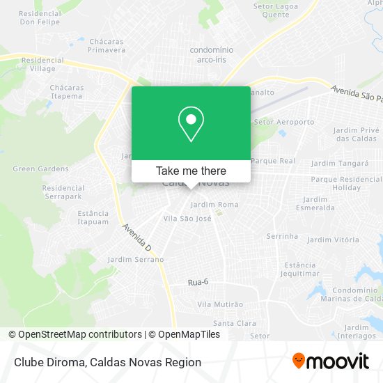 Clube Diroma map