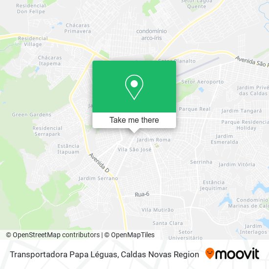 Transportadora Papa Léguas map