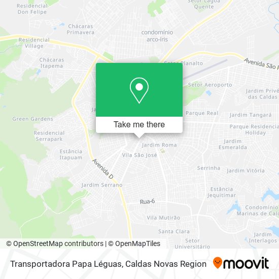 Mapa Transportadora Papa Léguas