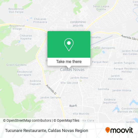 Mapa Tucunare Restaurante